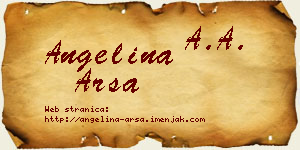 Angelina Arsa vizit kartica
